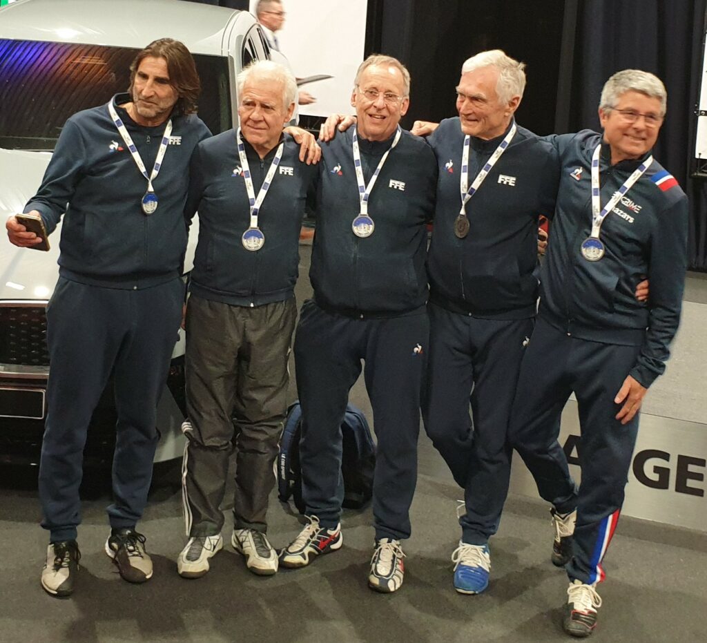 L'équipe de France Sabre : médaille d'argent