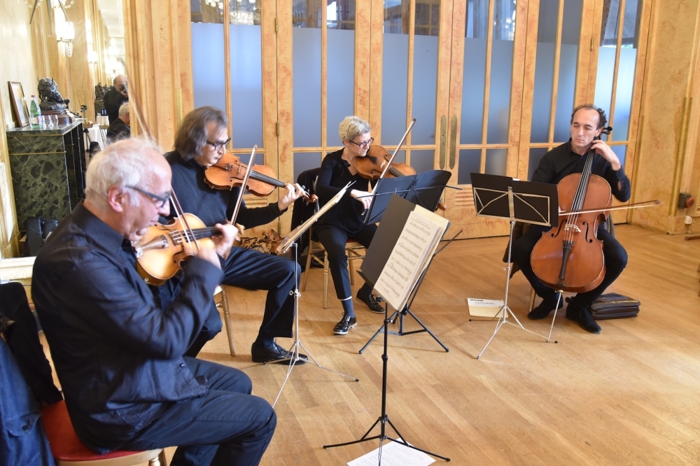 L'orchestre qui a acceuilli les invités