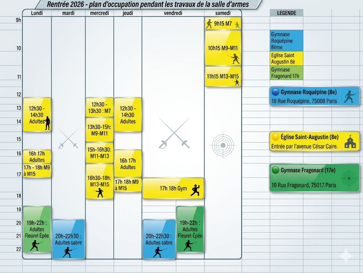 Le programme « Hors les Murs » de la salle d’armes du CNA pour l&rsquo;été 2026 et la rentrée 2026-2027
